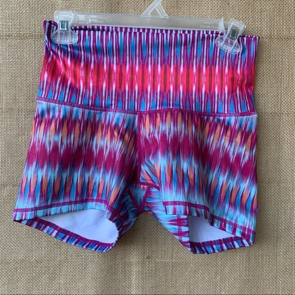 Prana Womens Luminate Short Size Small High Waisted Athletic Festival Pink - Picture 1 of 6